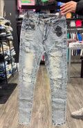 10 Piezas Pantalones Denim Distressed